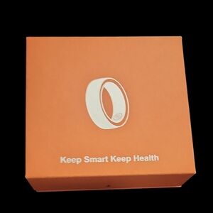 Unisex Black Smart Ring  Size 11 . Monitors Health, Fitness , Sleep , And More!